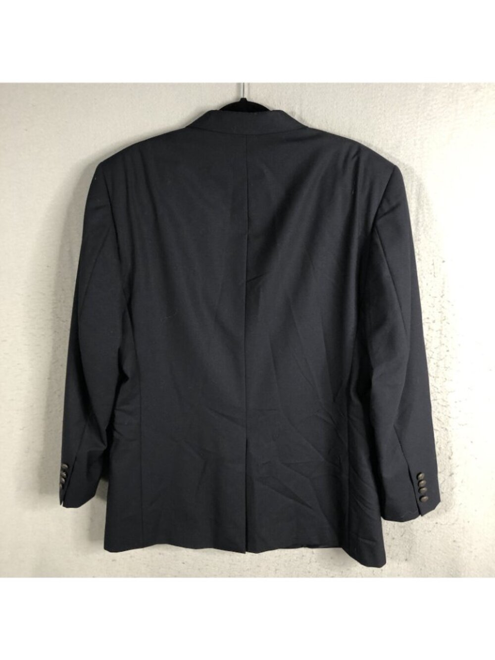 Jos A Bank Blazer Mens 41R Navy Blue 100% Wool Sport Coat Jacket Career - Picture 3 of 16